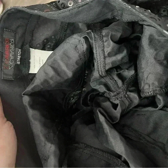 Vintage Y2K 2000s Cavaricci Black Sequin Bootcut Pants Size 5 Waist 28” - Picture 14 of 16